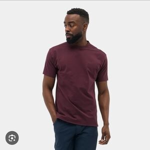 Outdoor Voices Rich Burgundy Short Sleeve Tee
